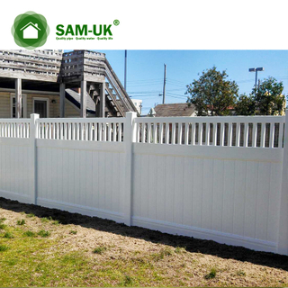 Vinylgitterzaun Weißer PVC-Zaun PVC Gebrauchter Sichtschutzzaun