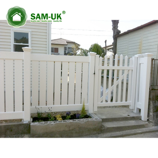 Semi-Privatsphäre-Gartenpfosten-Vinyl-PVC-Zaun