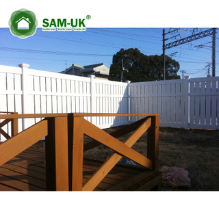 Sichtschutzzaun Lattice Fence Panels Weißer PVC-Zaun