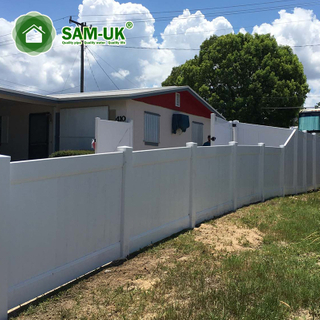 PVC-Vinyl-Garten-Sichtschutzzaun