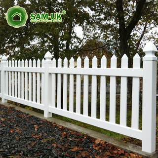 Zusammengebaute dekorative weiße Pfosten-Pvc-Vinyl-Sichtschutzzaunplatten aus Kunststoff