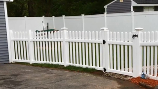 Picket Privacy Palisade Pvc-Kunststoff-Vinyl-Gartenzaun