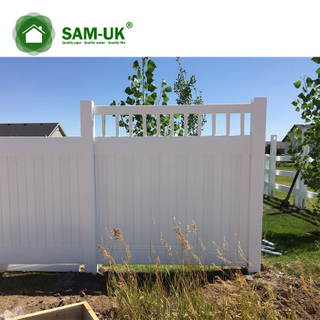 UV-Schutz Vinyl PVC Gebrauchter Sichtschutzzaun für Haus und Garten