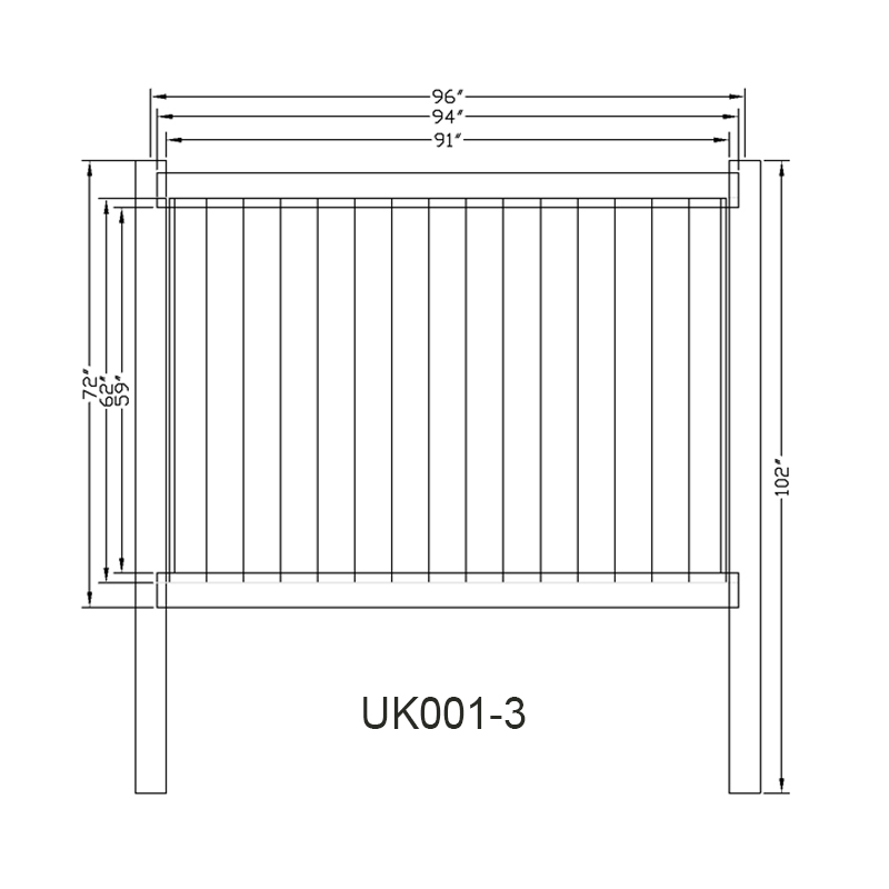 Einfach zu installierende dekorative PVC-Vinyl-Sichtschutzplatte